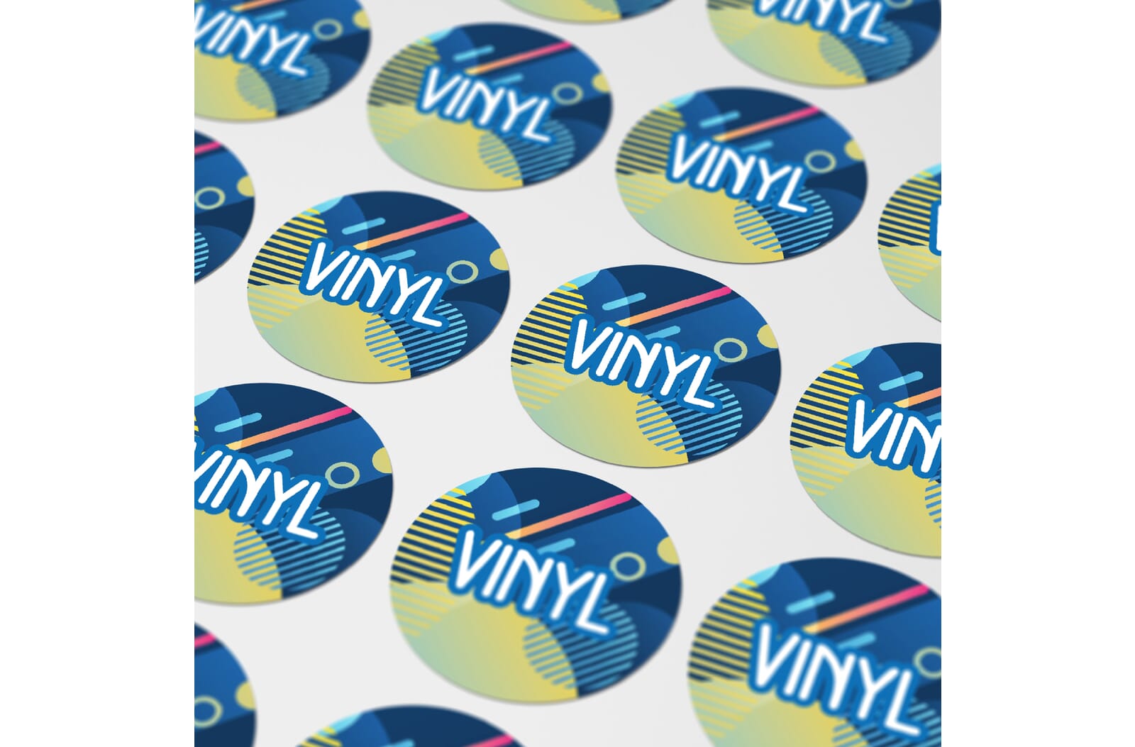 Vinyl Sticker Rond Ø 17 mm Wit