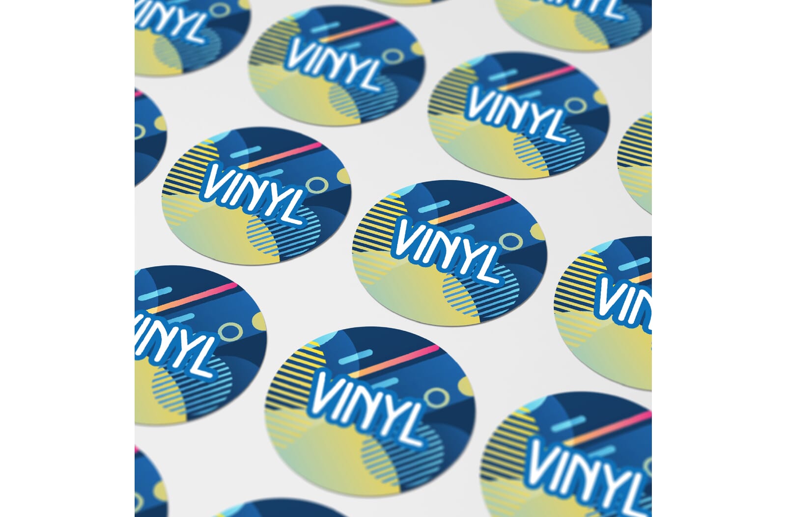 Vinyl Sticker Rond Ø 20 mm Wit