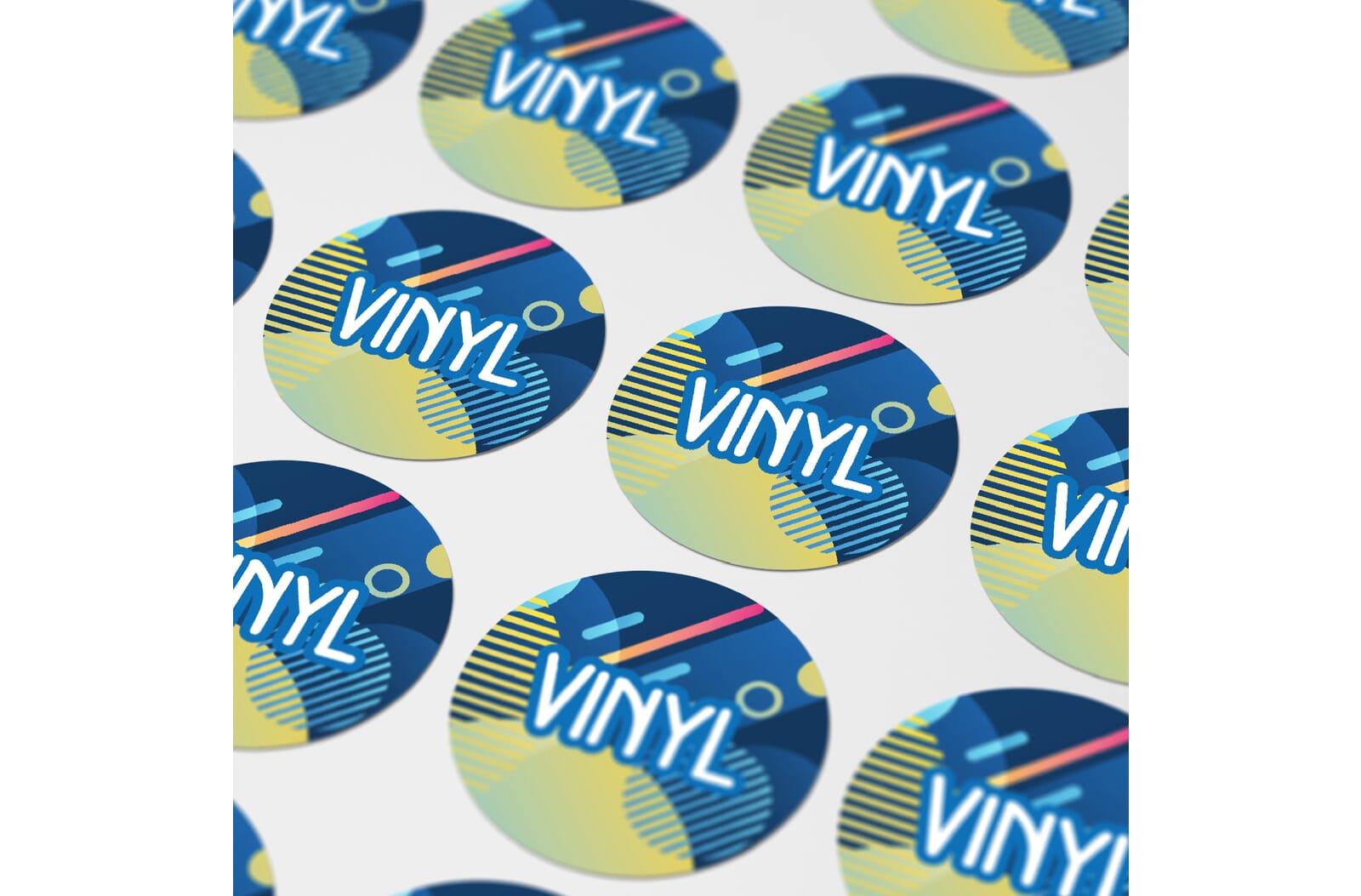 Vinyl Sticker Rond Ø 25 mm Wit