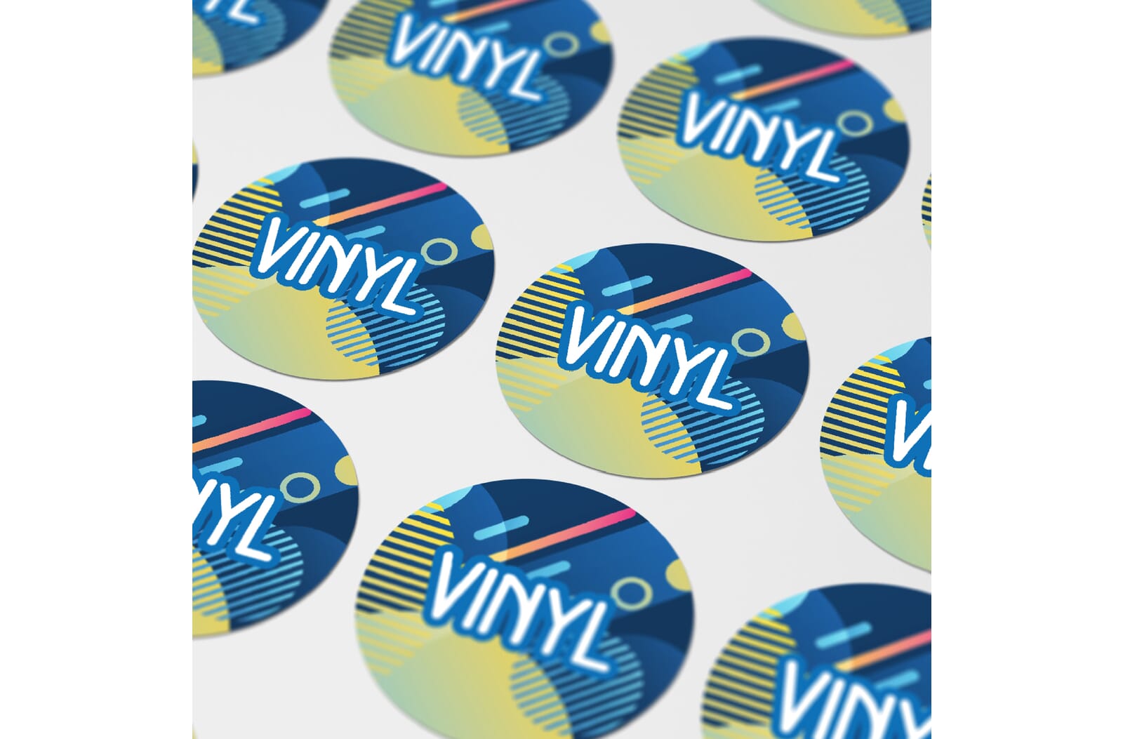 Vinyl Sticker Rond Ø 35 mm Wit