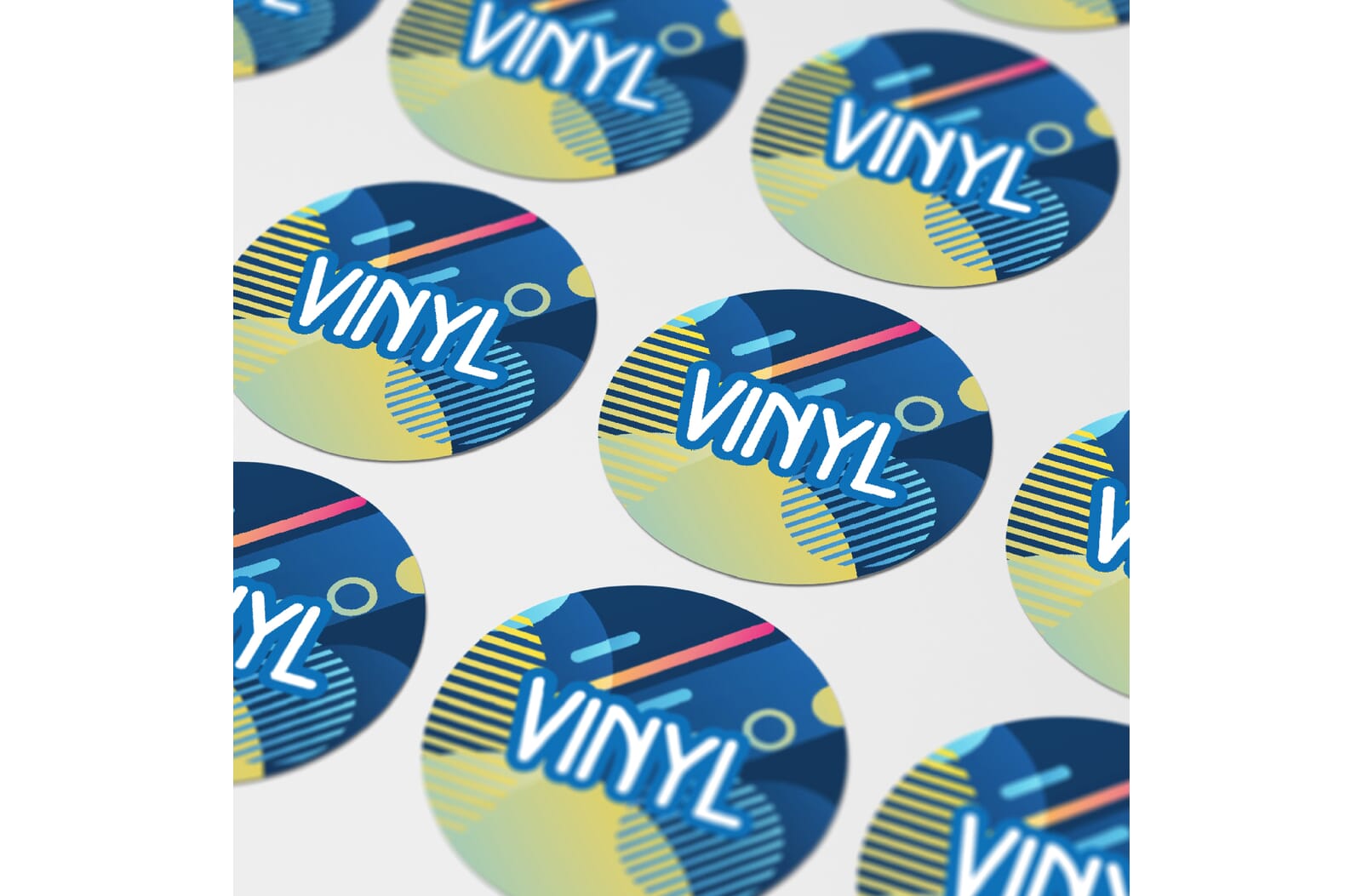Vinyl Sticker Rond Ø 40 mm Wit