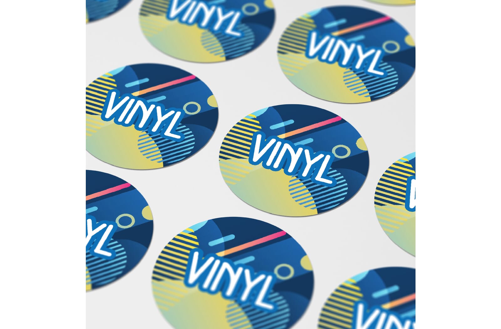Vinyl Sticker Rond Ø 45 mm Wit