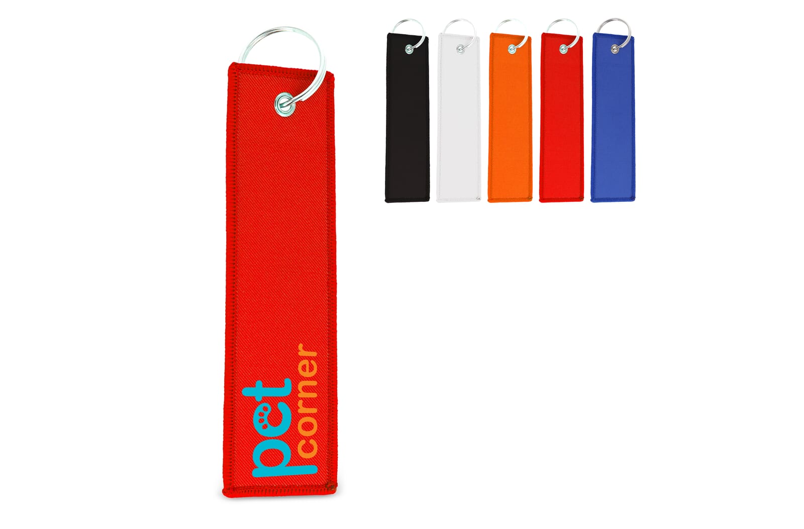 Flight tag met sleutelhanger Wit