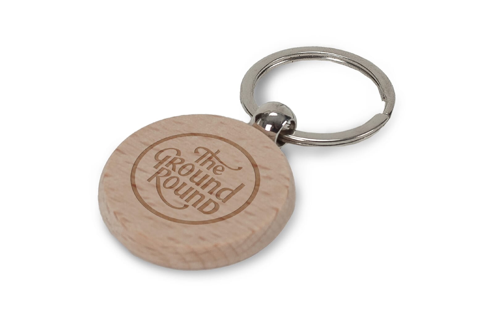Sleutelhanger hout rond Ø40mm Hout