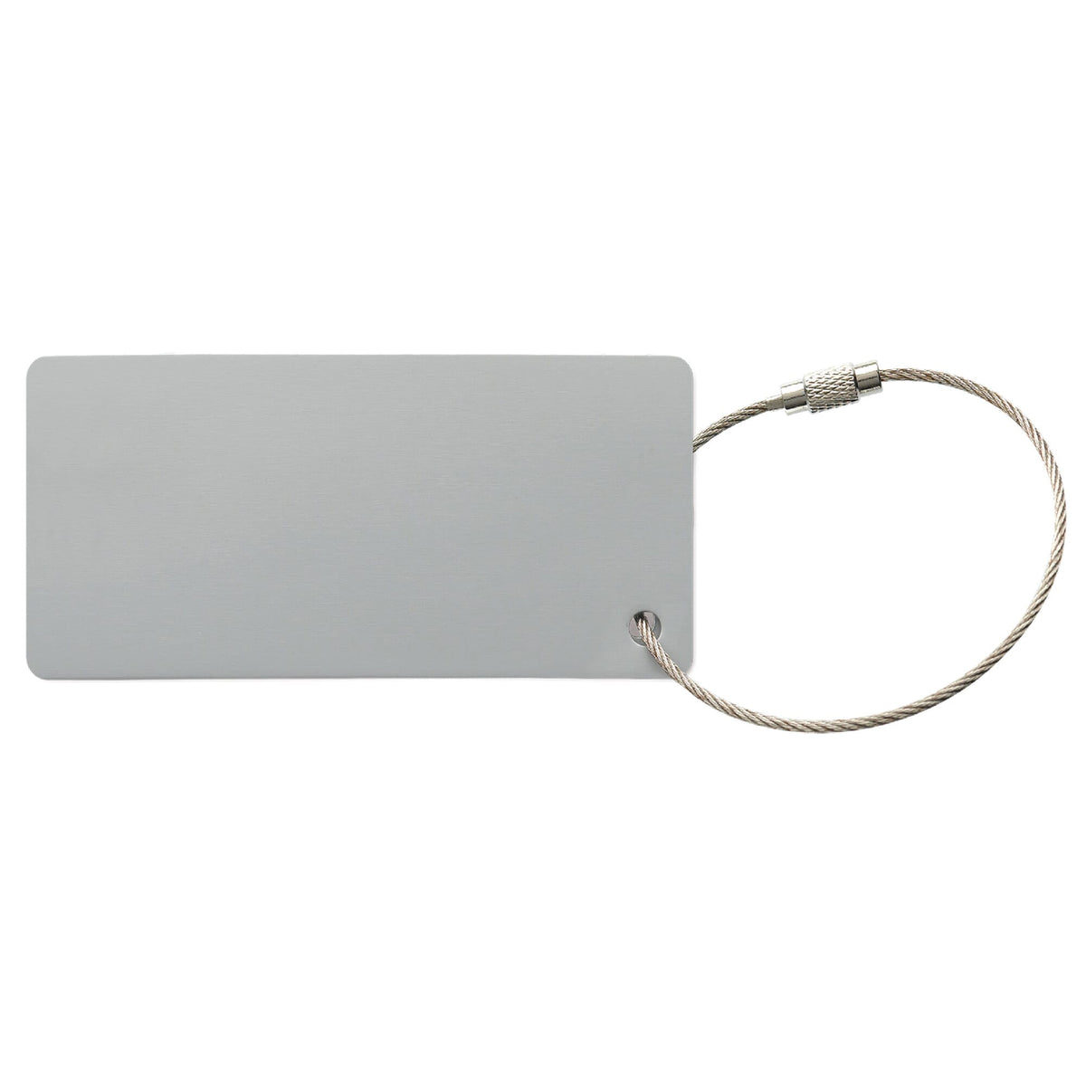 Aluminium bagagelabel rechthoek - JEFFS. Merchandise