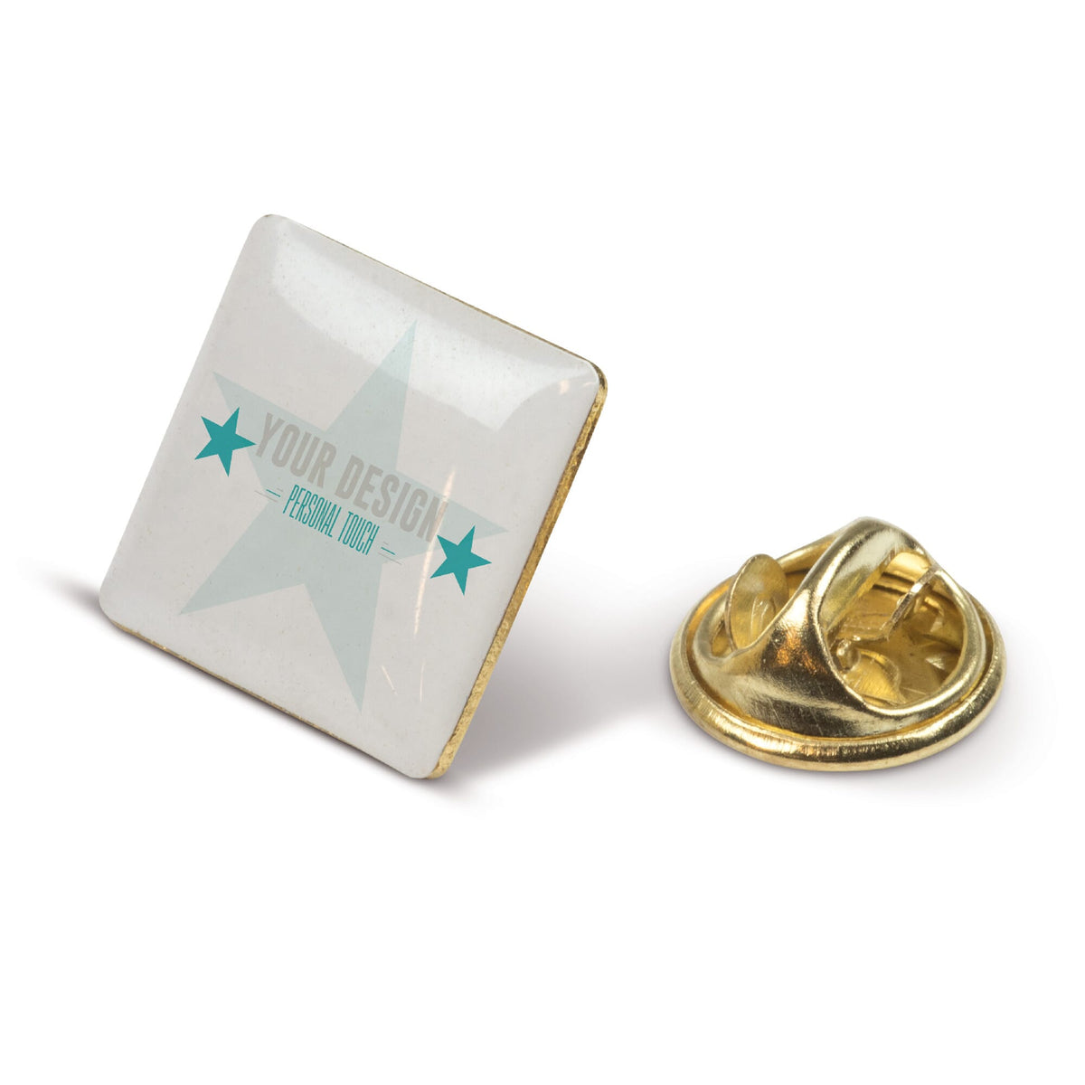 Badge metalen pin 15x15mm - JEFFS. Merchandise