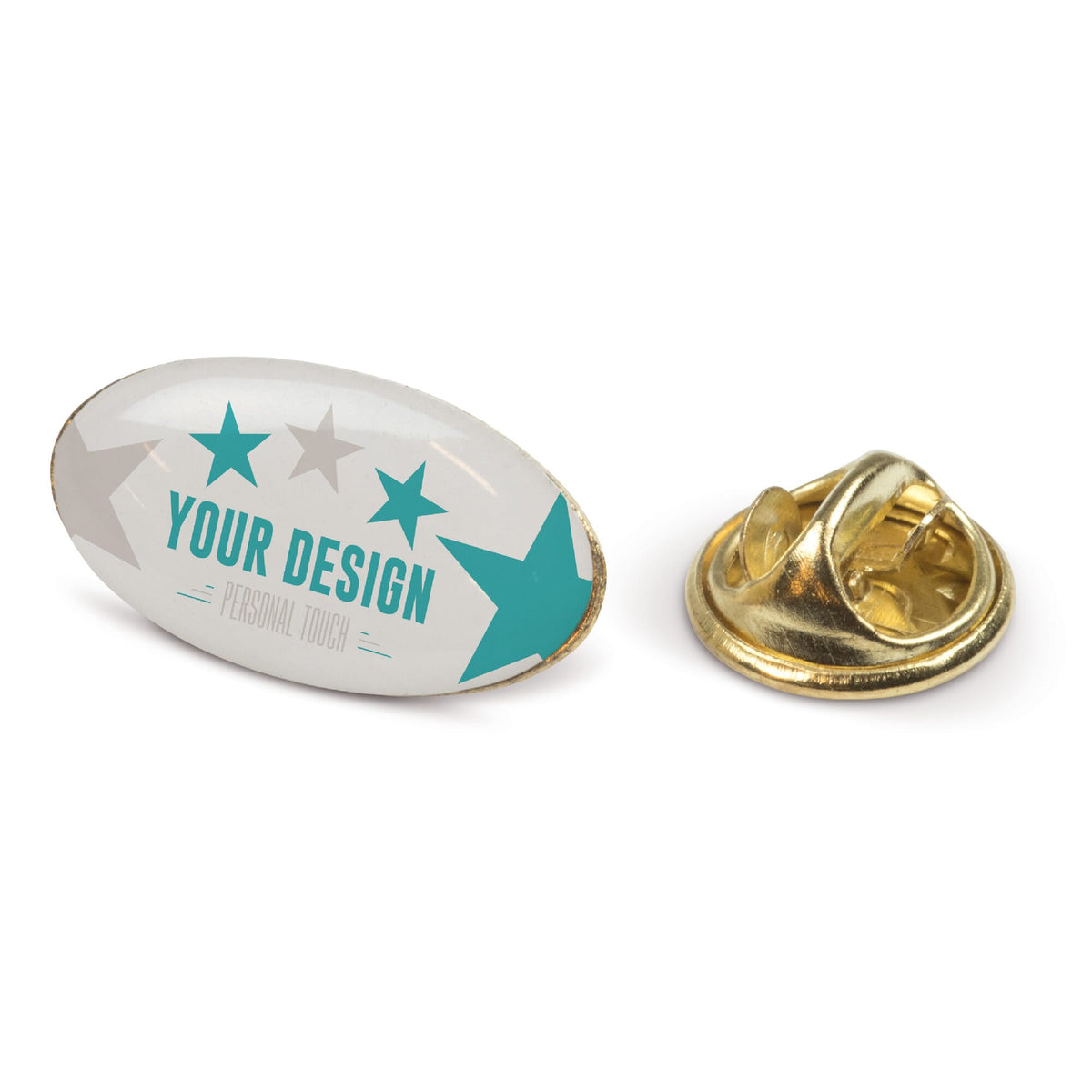 Badge metalen pin 20x12mm - JEFFS. Merchandise