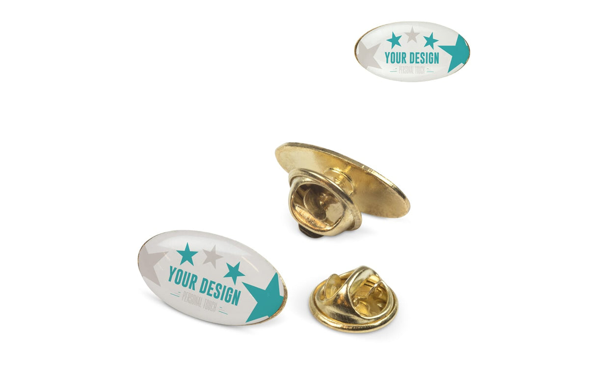 Badge metalen pin 20x12mm - JEFFS. Merchandise