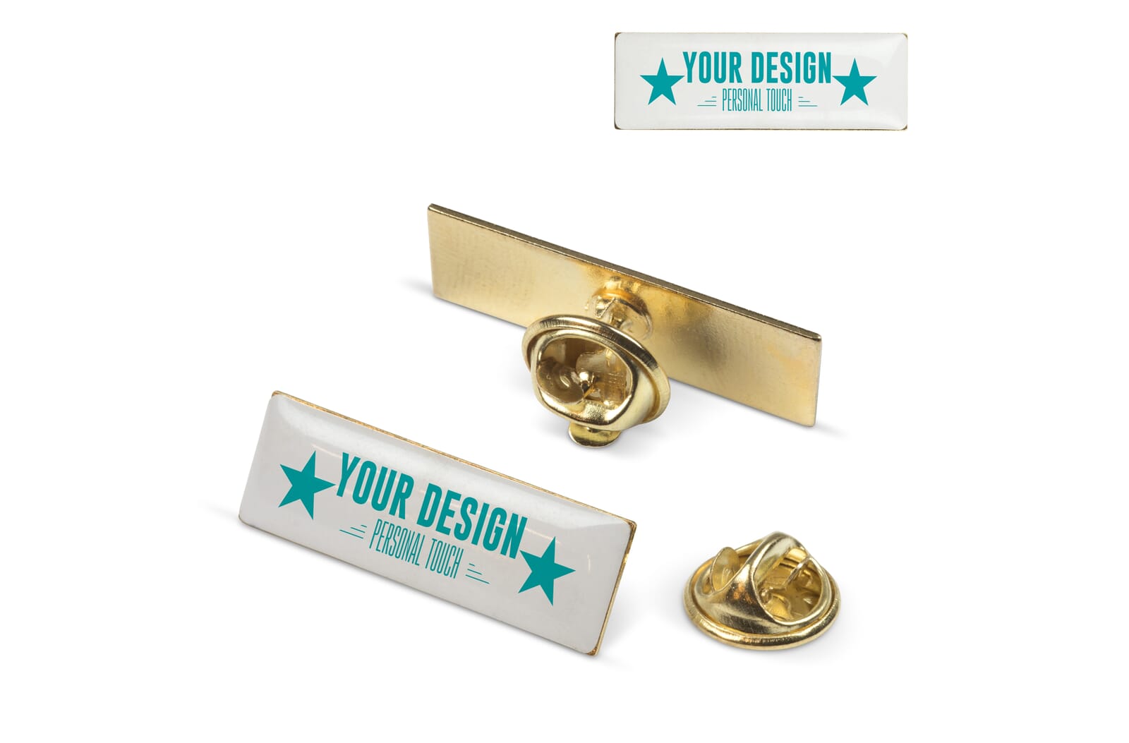 Badge metalen pin 30x10mm - JEFFS. Merchandise