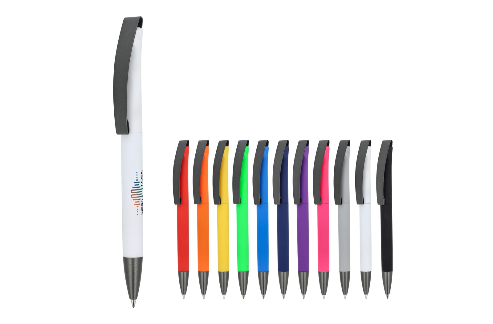 Balpen Vegas softtouch met metalen clip - JEFFS. Merchandise