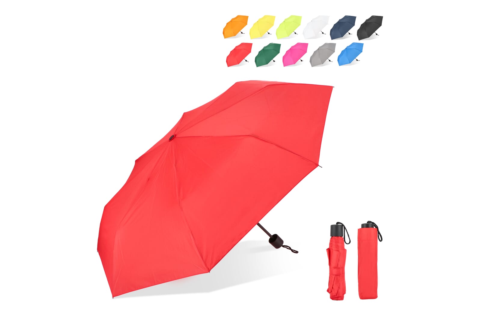Congo 190T Pongee 21" Opvouwbare paraplu - JEFFS. Merchandise