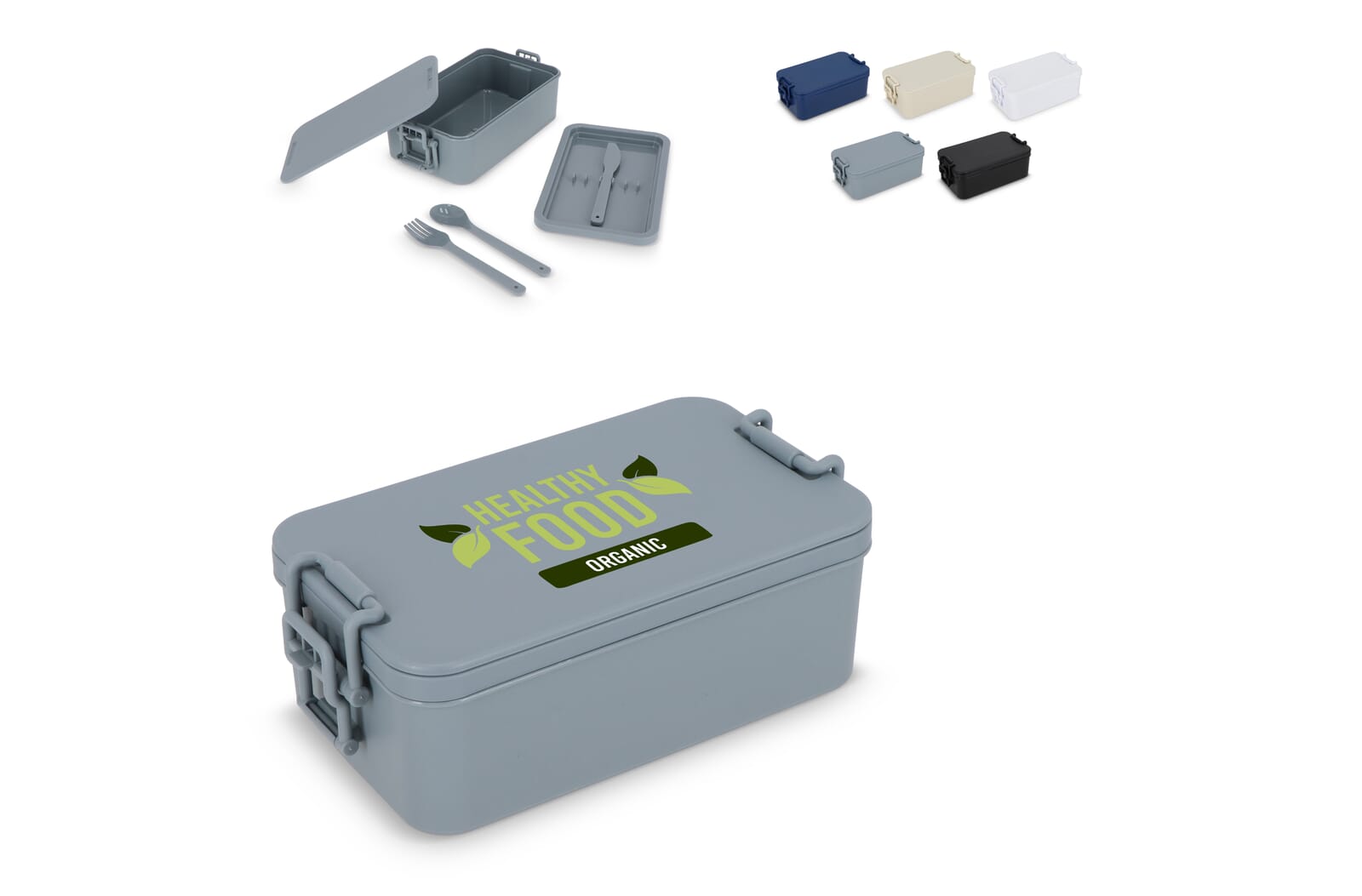 Dubbellaagse Lunchbox met Bestek - JEFFS. Merchandise