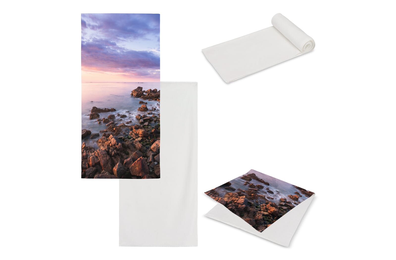 Dubbelzijdige handdoek sublimatie 100 x 180 cm 400 g/m² - JEFFS. Merchandise