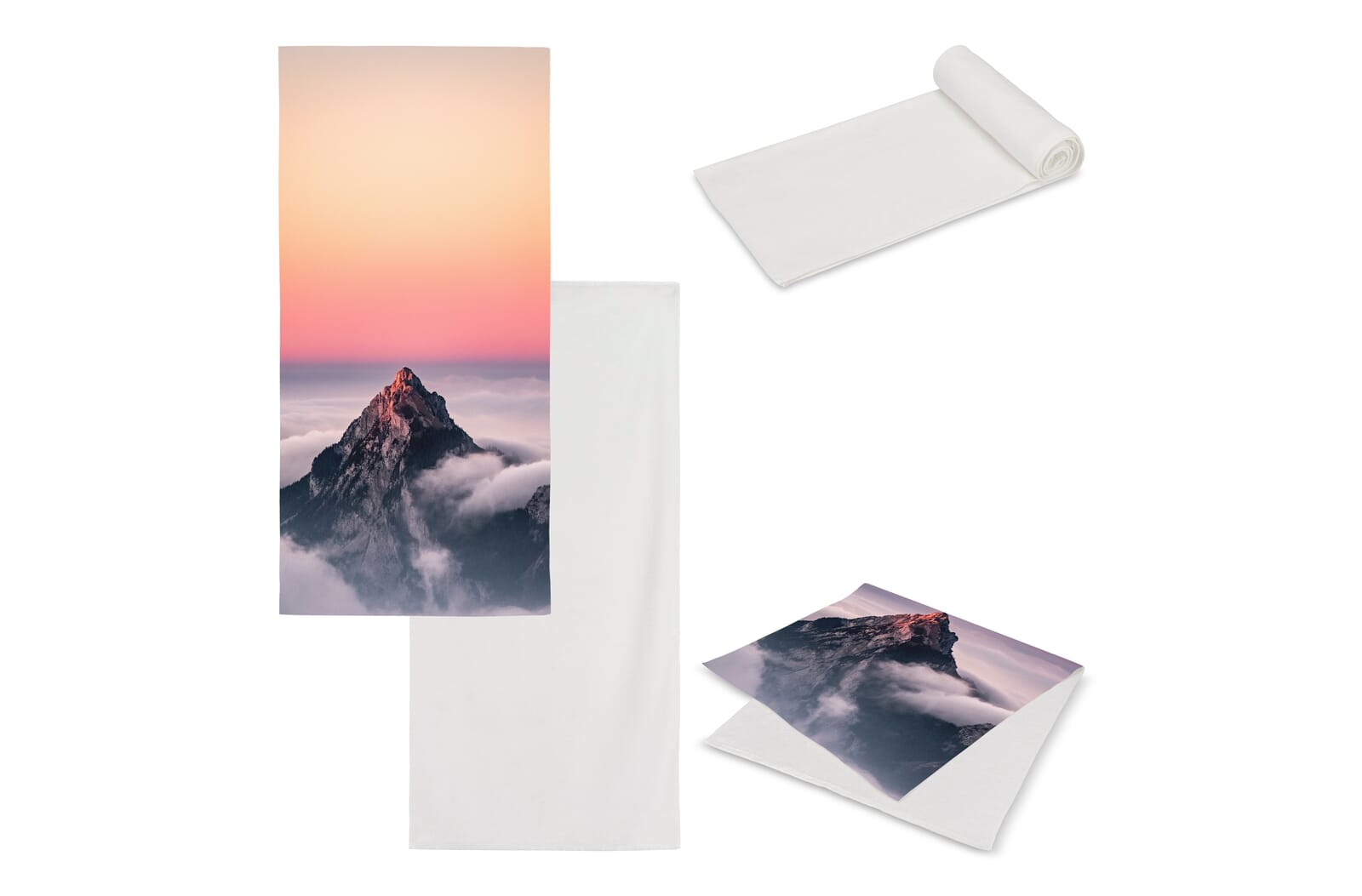 Dubbelzijdige handdoek sublimatie 70 x 140 cm 400 g/m² - JEFFS. Merchandise