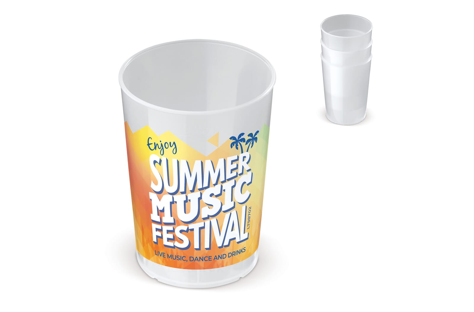 Ecologische cup PP 250ml - JEFFS. Merchandise