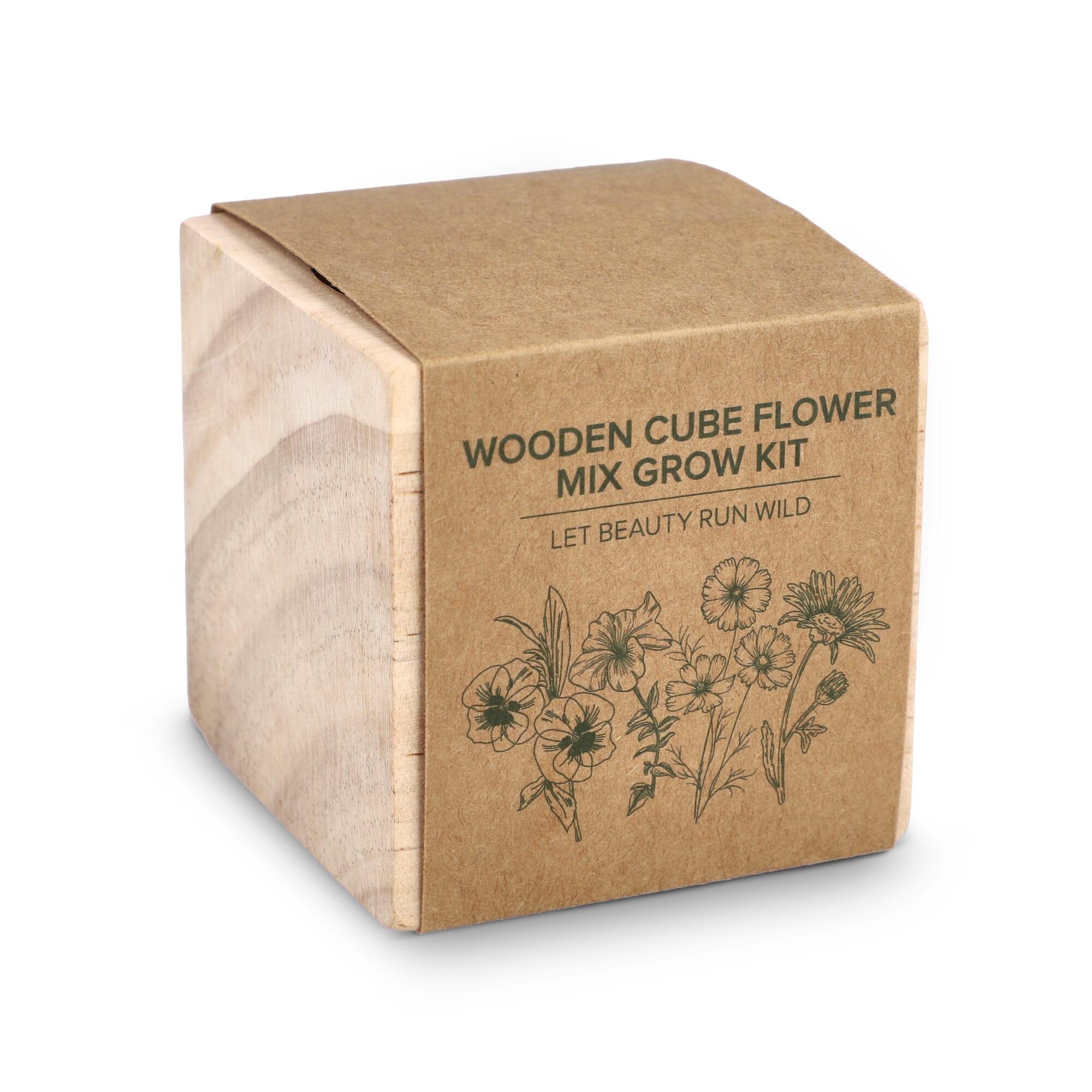 FSC Houten Plantenbak Set - Bloemenmix - JEFFS. Merchandise