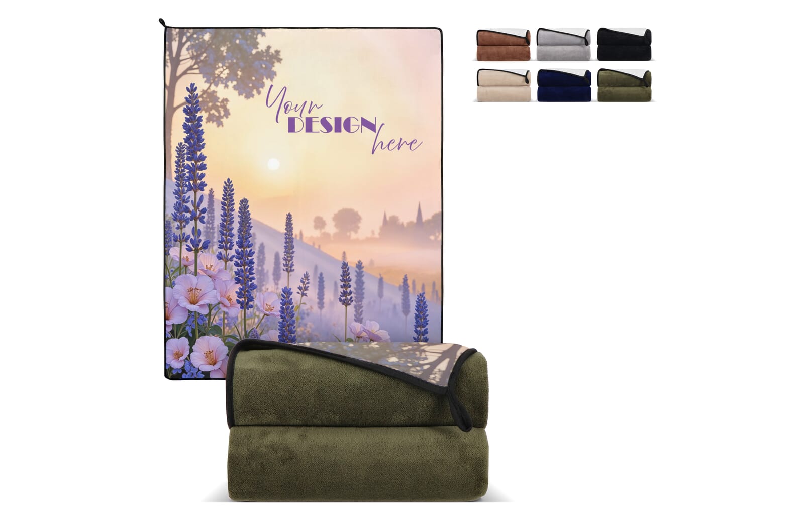 Gecombineerde coral fleece deken 120x150cm (500g/m²) sublimatie - JEFFS. Merchandise