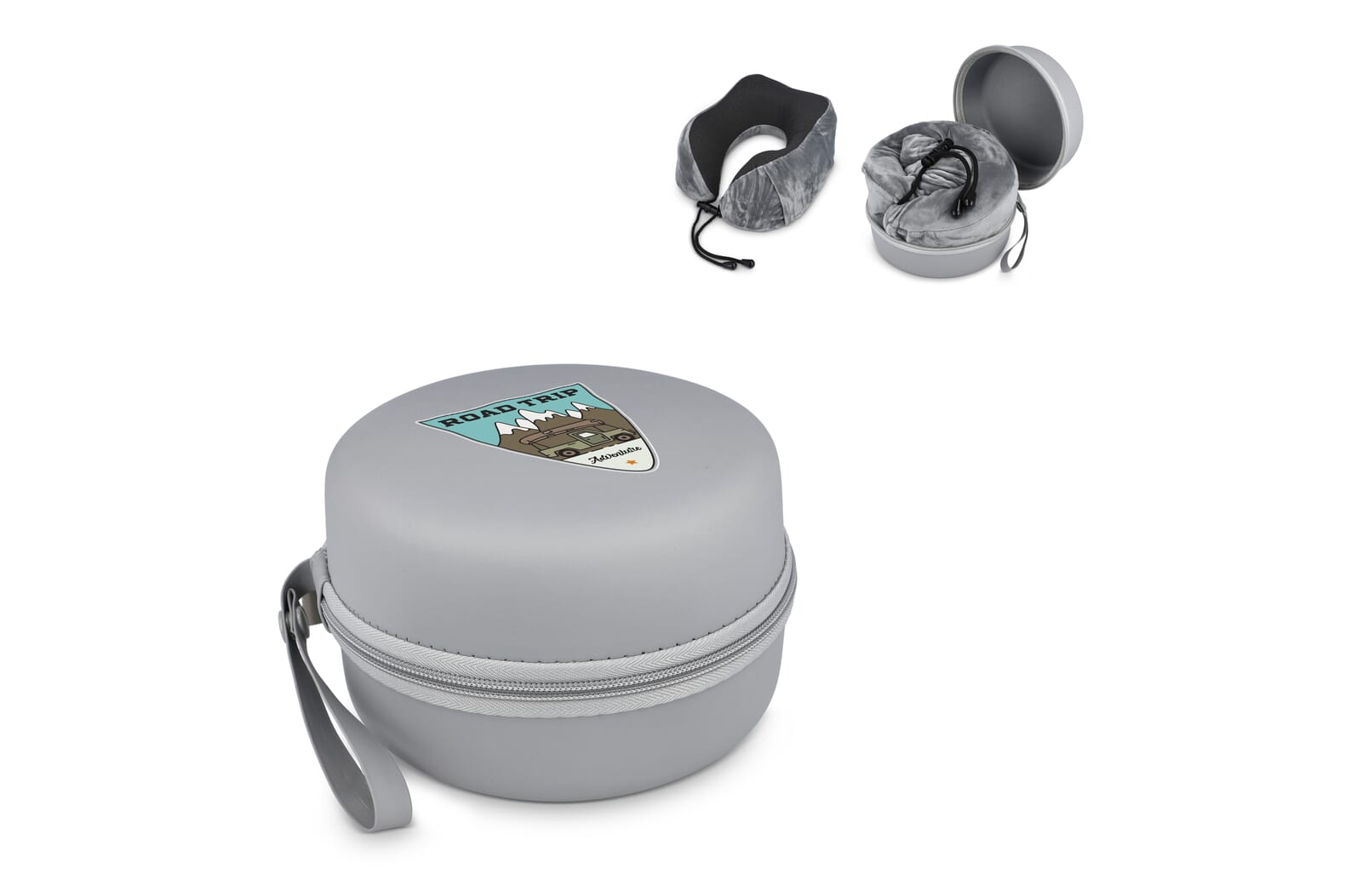 Gecontourde memory foam reiskussen met EVA - case - JEFFS. Merchandise