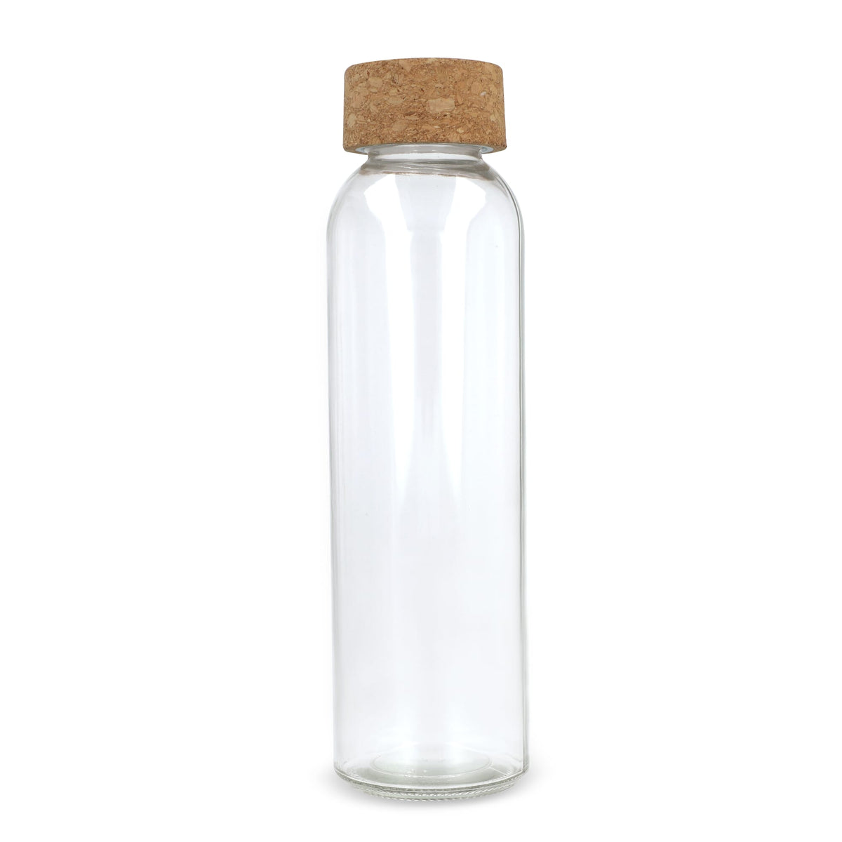 Gerecycled glazen fles met kurken dop 500ml - JEFFS. Merchandise