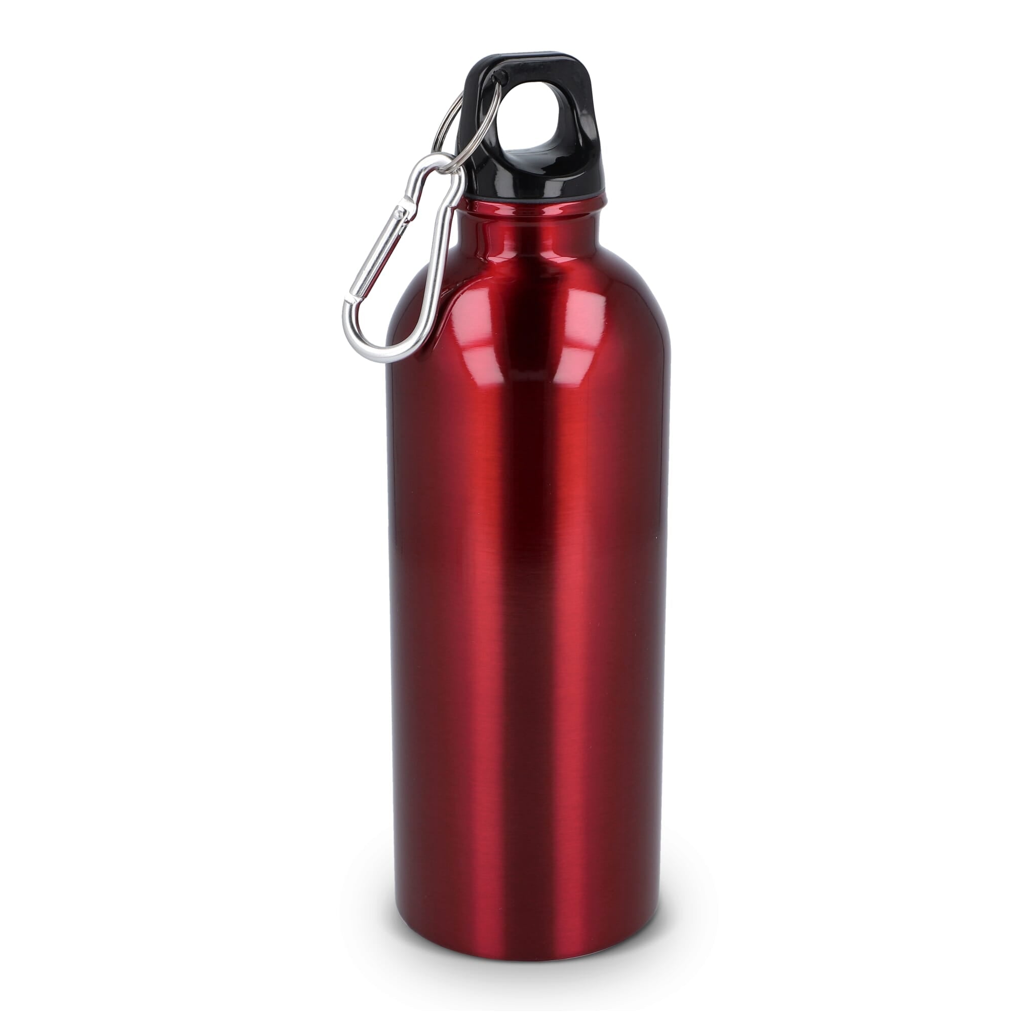 Gerecycled RVS Enkelwandige fles met Karabijnhaak 500ml - JEFFS. Merchandise
