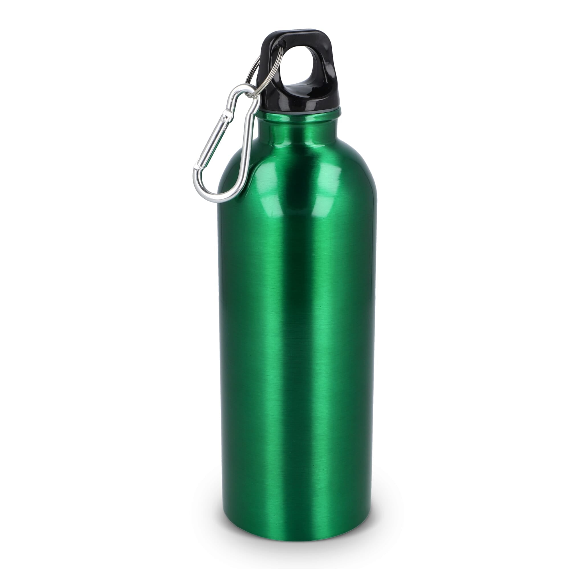 Gerecycled RVS Enkelwandige fles met Karabijnhaak 500ml - JEFFS. Merchandise