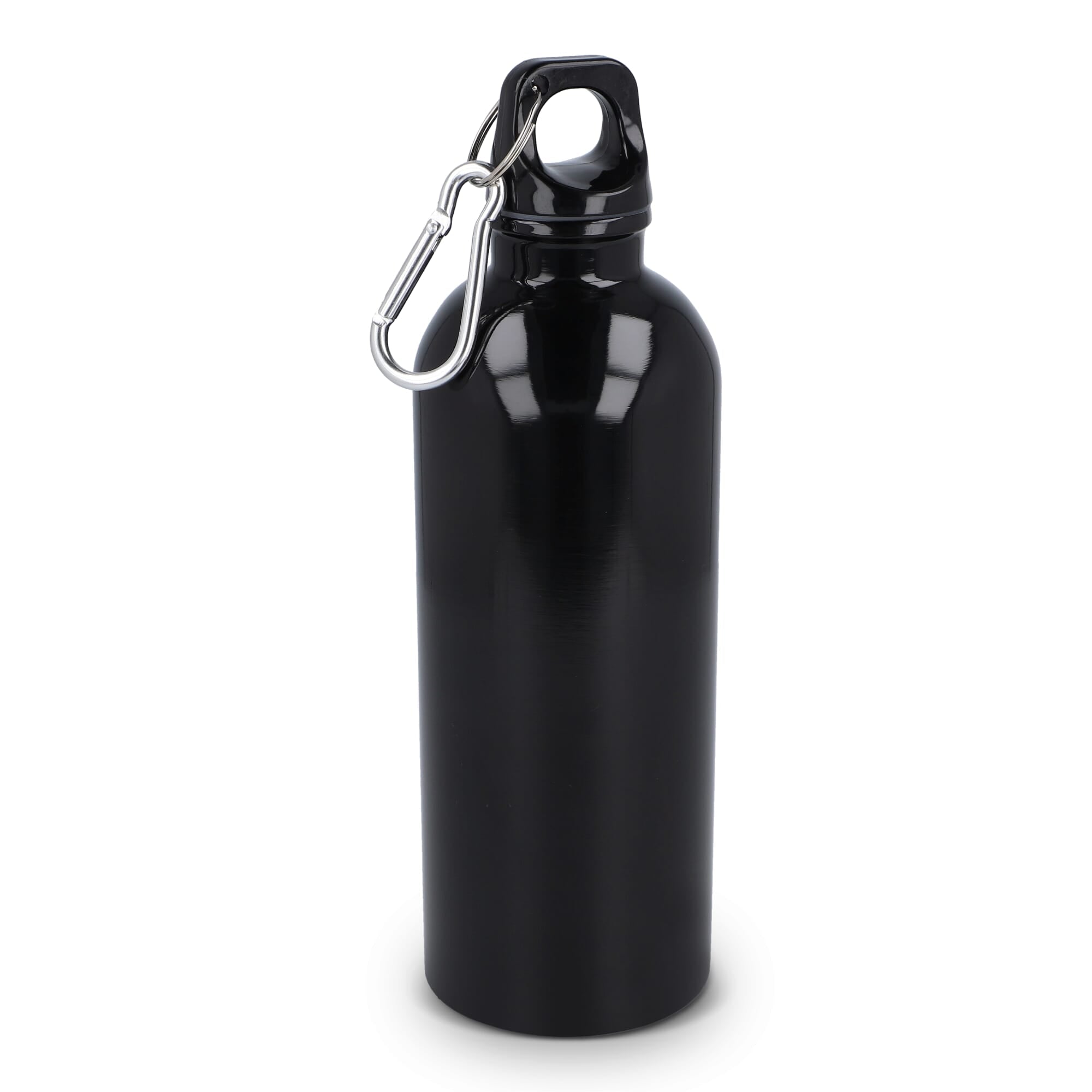 Gerecycled RVS Enkelwandige fles met Karabijnhaak 500ml - JEFFS. Merchandise