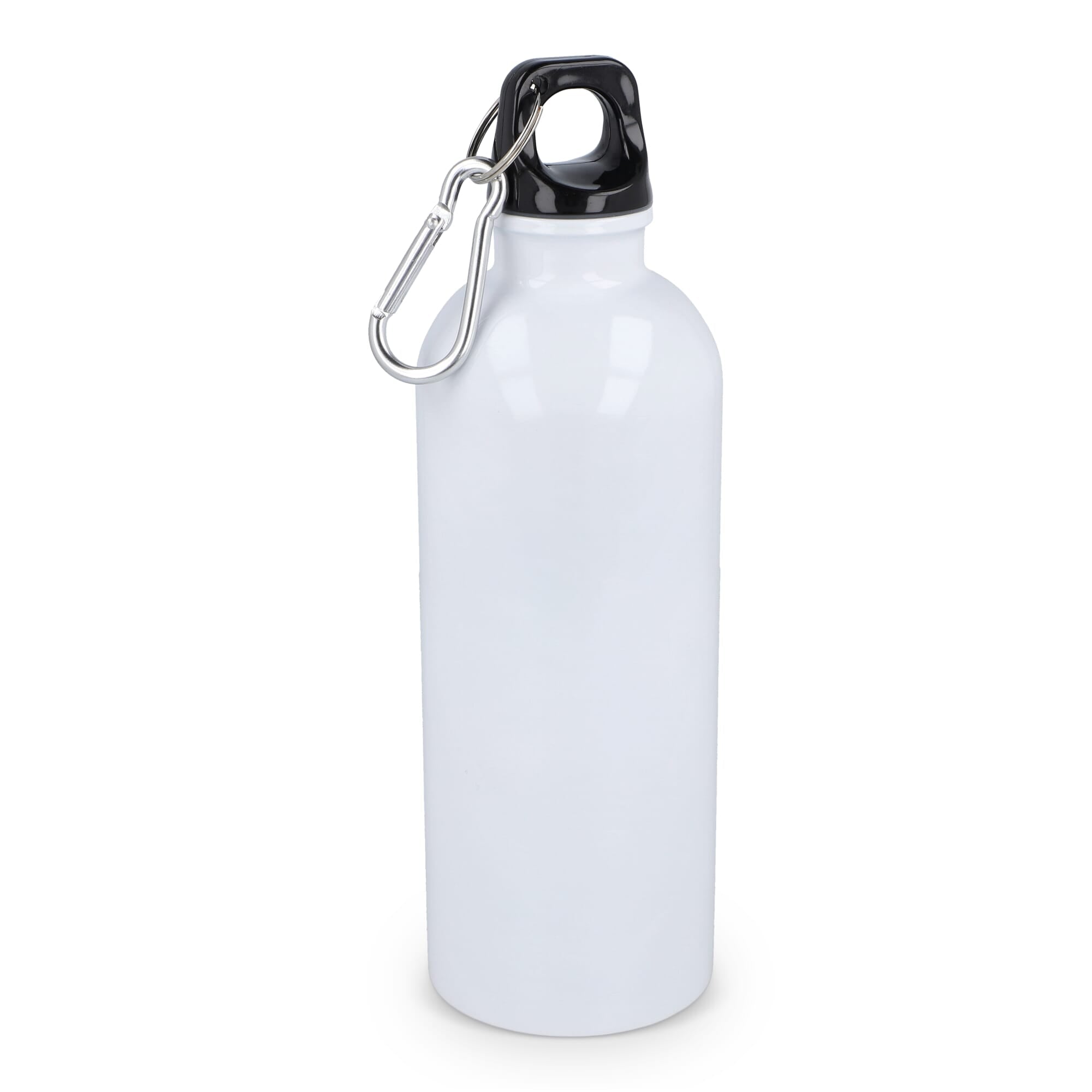 Gerecycled RVS Enkelwandige fles met Karabijnhaak 500ml - JEFFS. Merchandise
