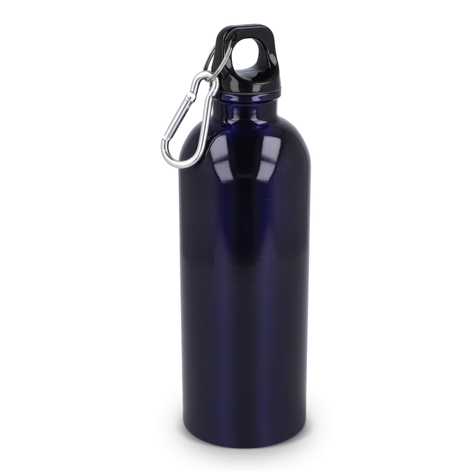 Gerecycled RVS Enkelwandige fles met Karabijnhaak 500ml - JEFFS. Merchandise