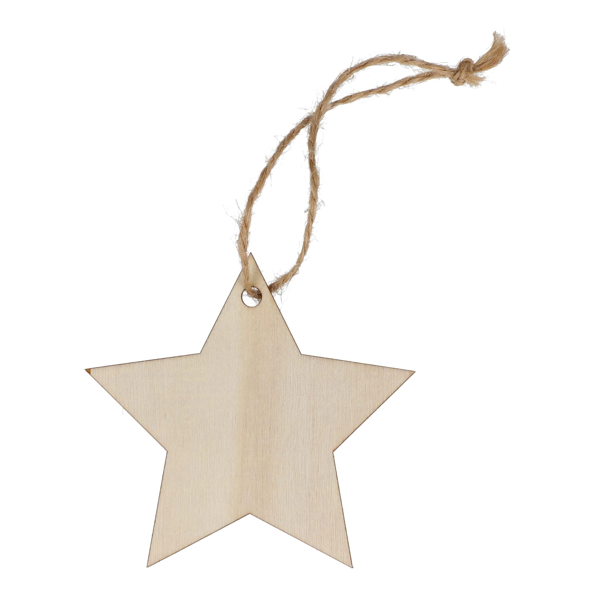 Houten kerstornament ster - JEFFS. Merchandise