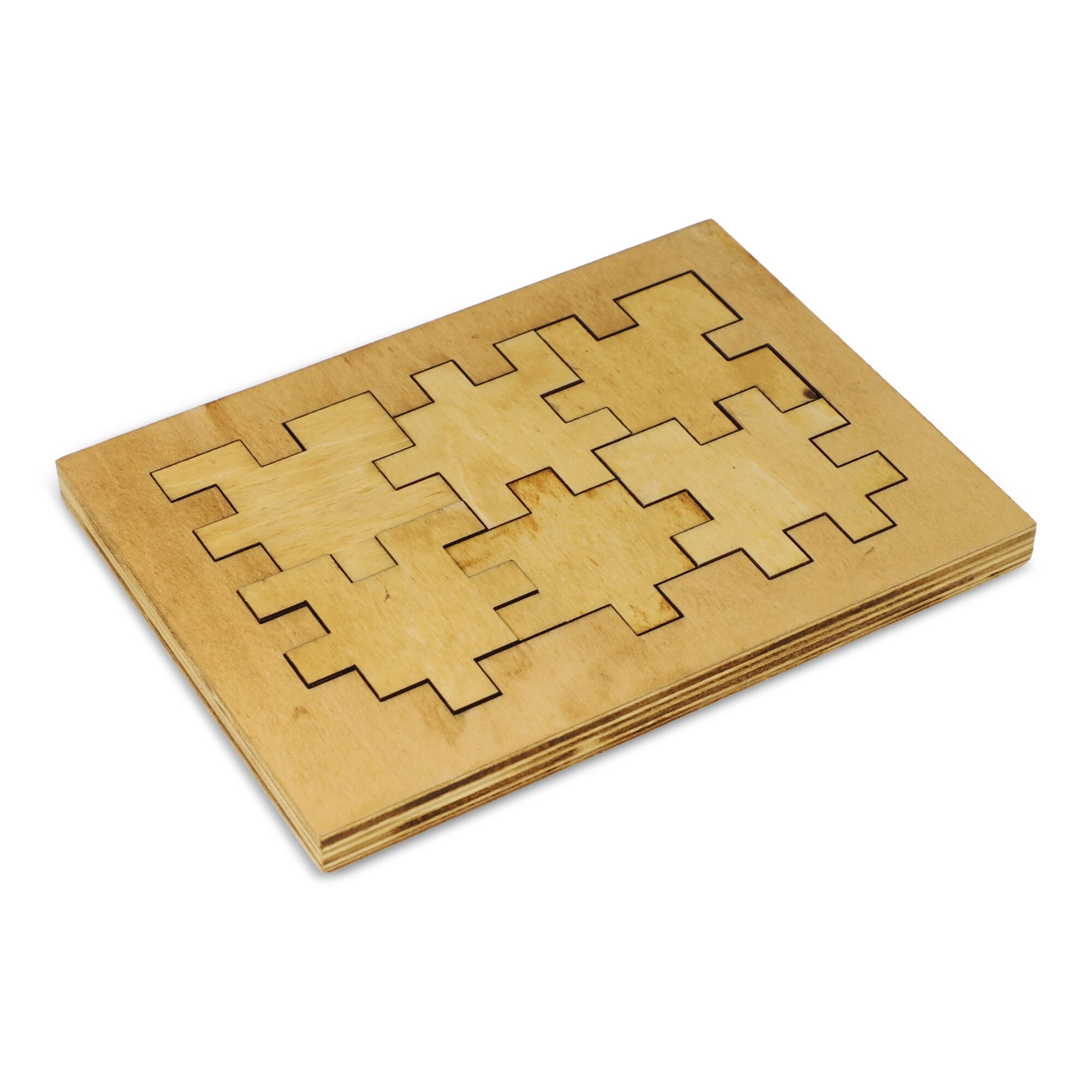 Houten kubus puzzel - JEFFS. Merchandise