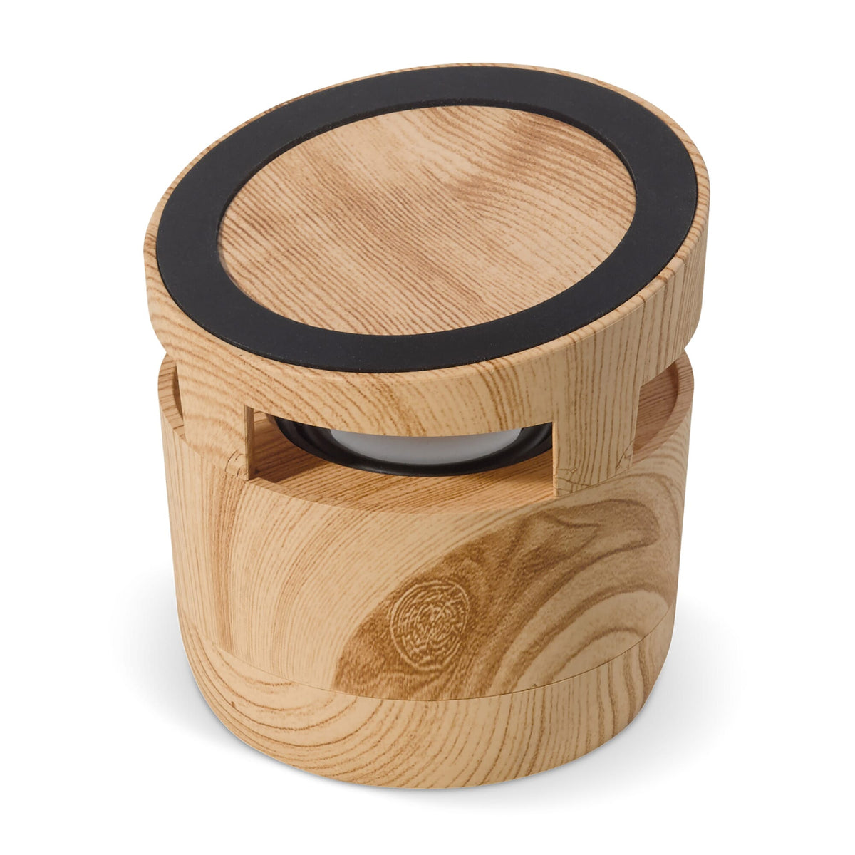 Houten look speaker 3W & draadloos laadstation 5W - JEFFS. Merchandise