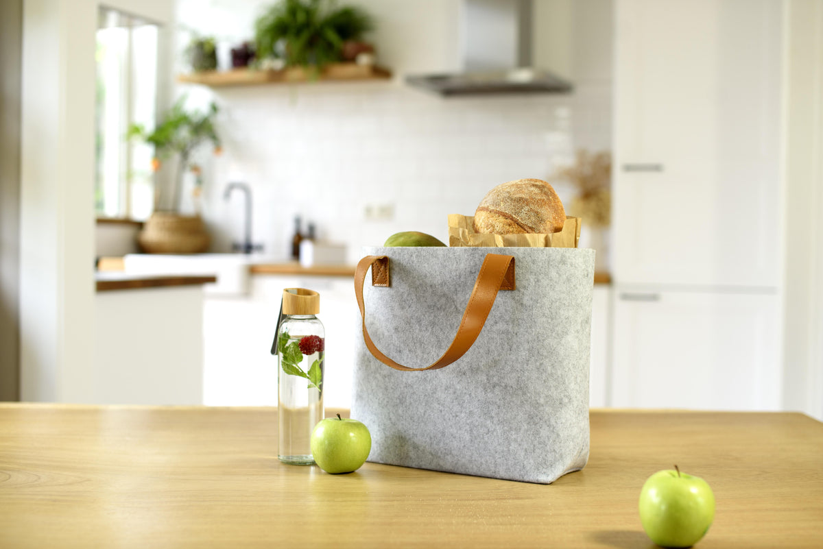 Boodschappentas Hunter | Vilt | Lange hengsels