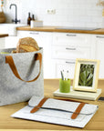 Boodschappentas Hunter | Vilt | Lange hengsels