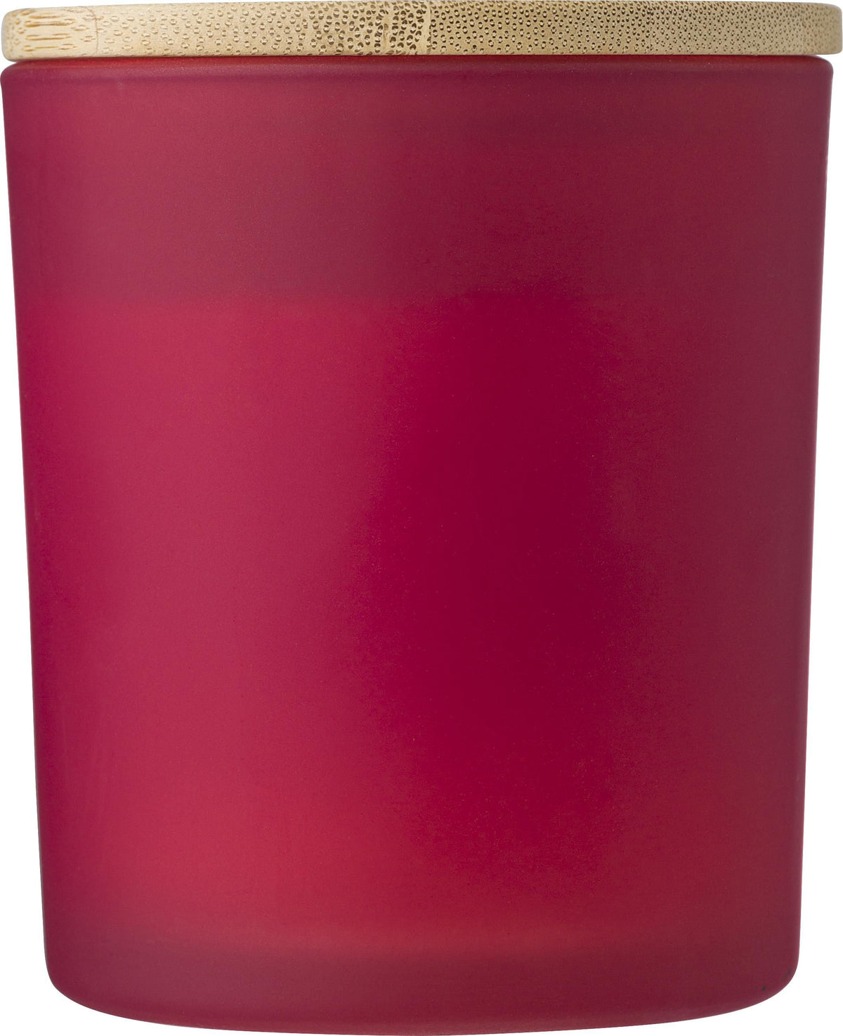 Kaars Josiah | Glas met bamboe deksel | Sojawas | 280 g