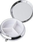 Pillendoos Zara | Metaal | 3 compartimenten | Spiegel