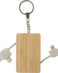 Sleutelhanger Bianca | Bamboe | Met oplaadkabels