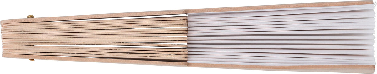 Handwaaier Rosanne | Stof | Houten handvat