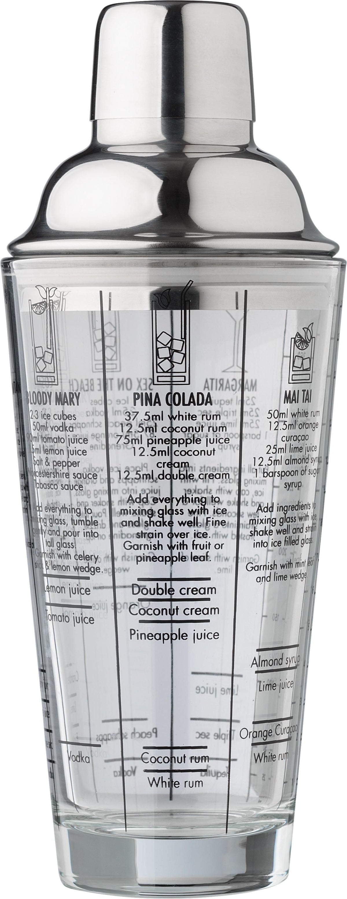 Cocktailshaker Adela | Glas | 400 ml