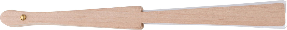 Handwaaier Rosanne | Stof | Houten handvat