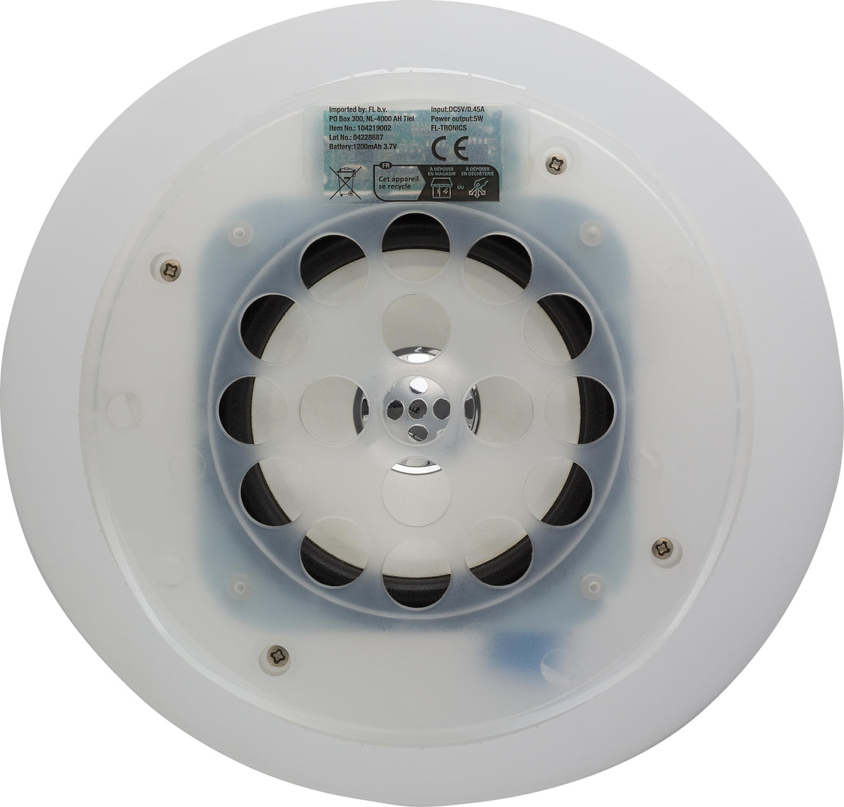 Ijsemmer met speaker Annabel | Kunststof | 5W | Draadloos