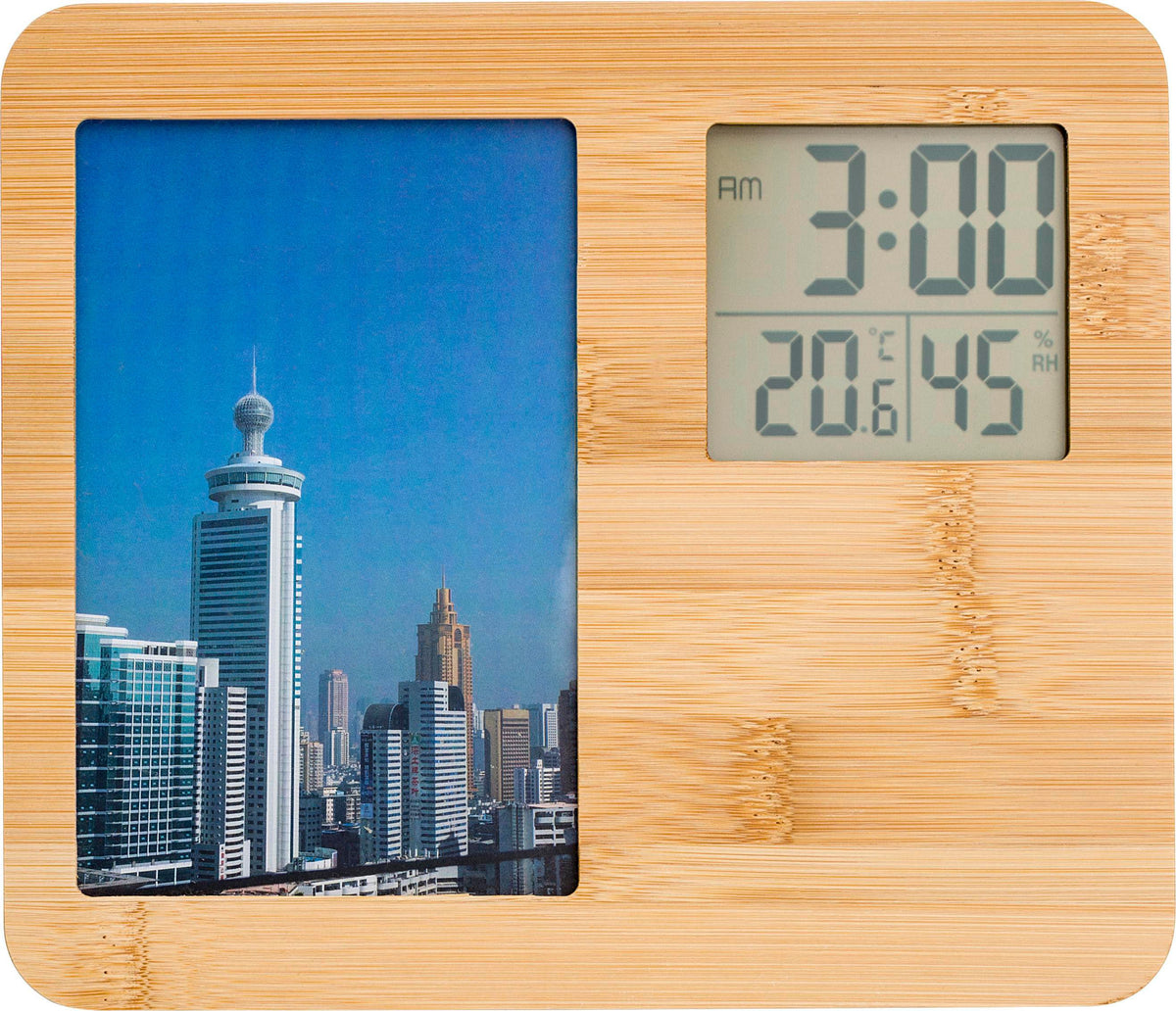 Weerstation Colton | Bamboe | Fotolijst