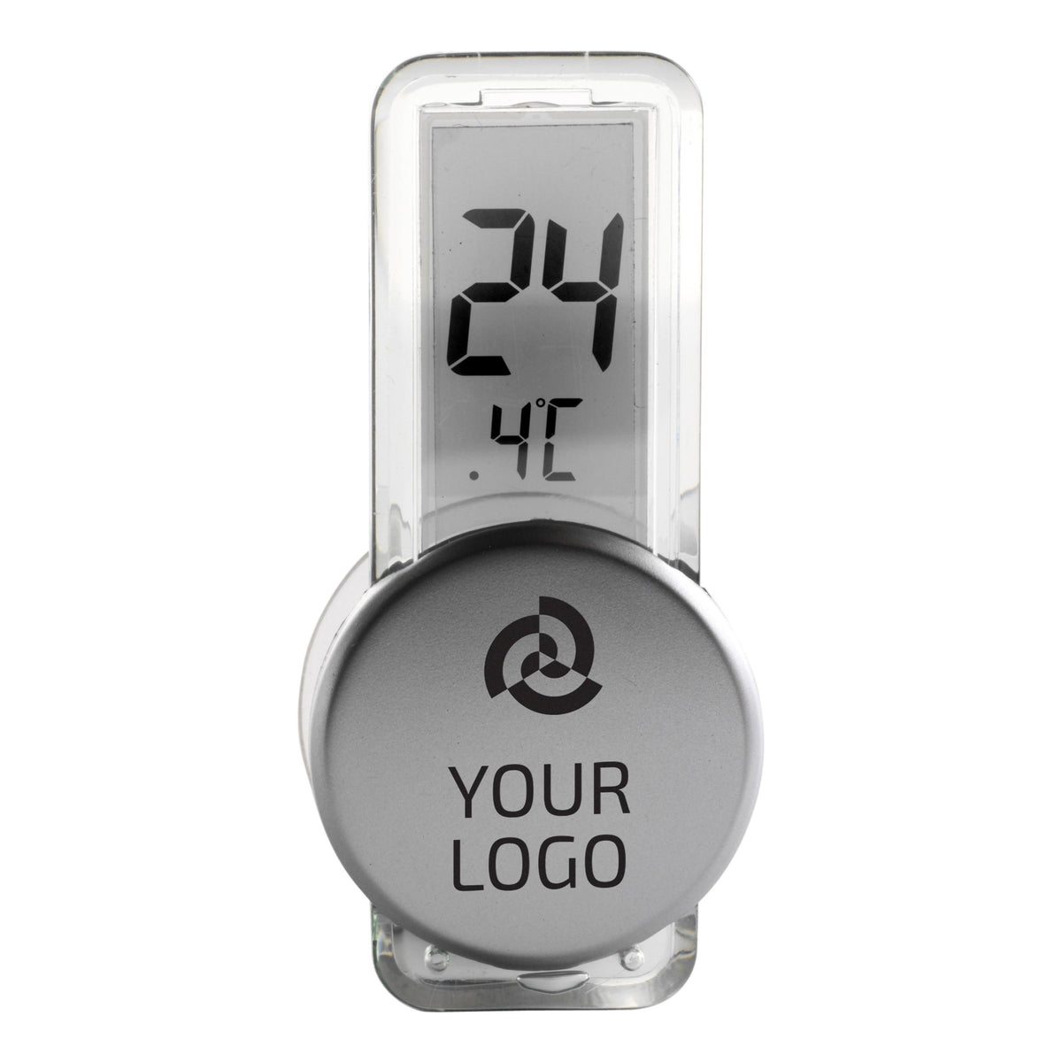 Thermometer Roxanne | Kunststof | Zuignap | Zilver