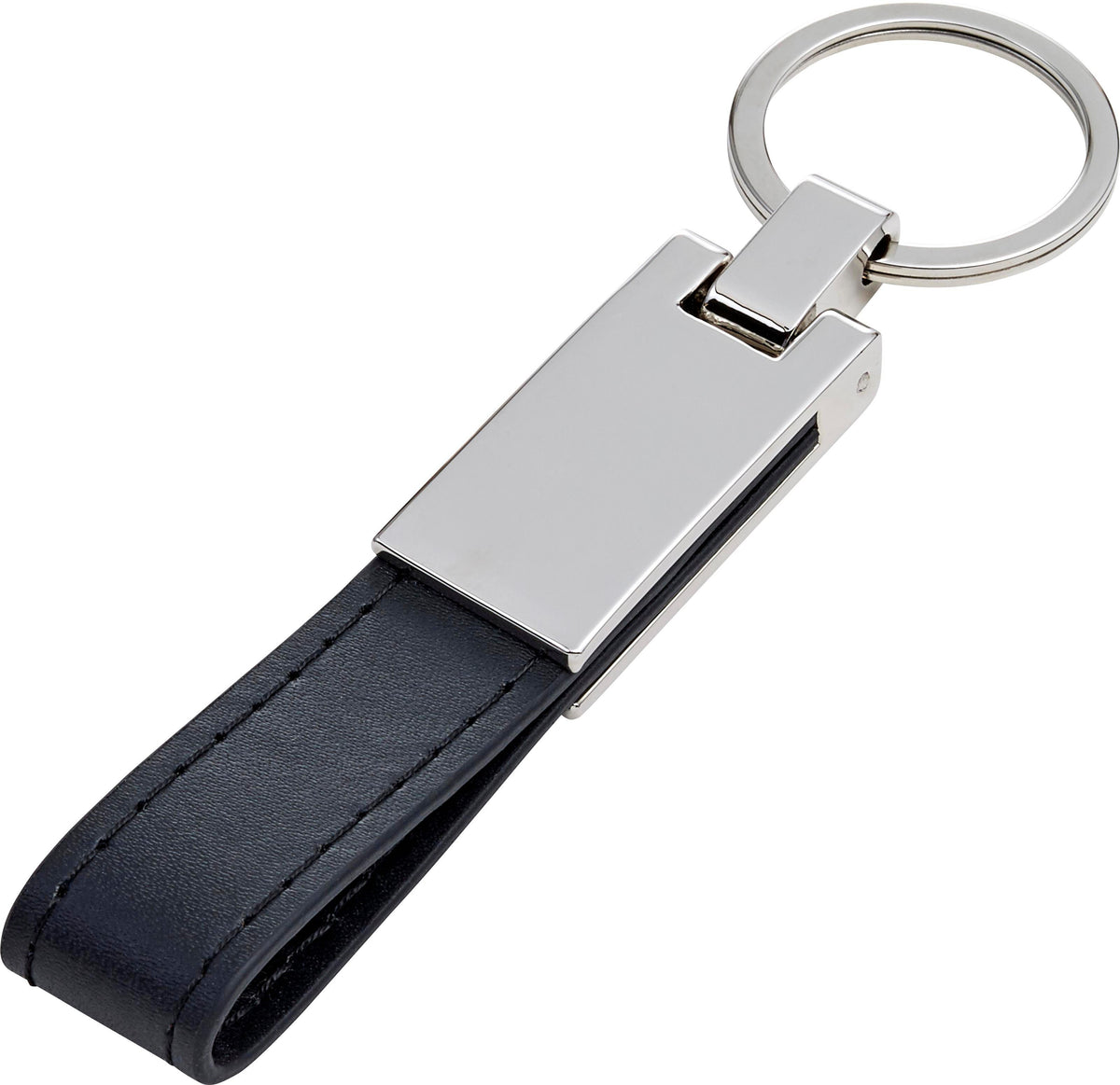 Sleutelhanger Keon | Staal en synthetisch leer