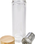 Drinkfles Vicente | Glas | Bamboe deksel | 420 ml