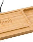 Draadloze oplader Faye | Bamboe | Bureau-organizer