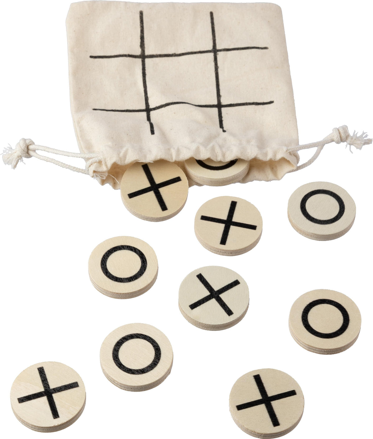 Boter-kaas-en-eieren-spel | Hout | Katoenen hoes