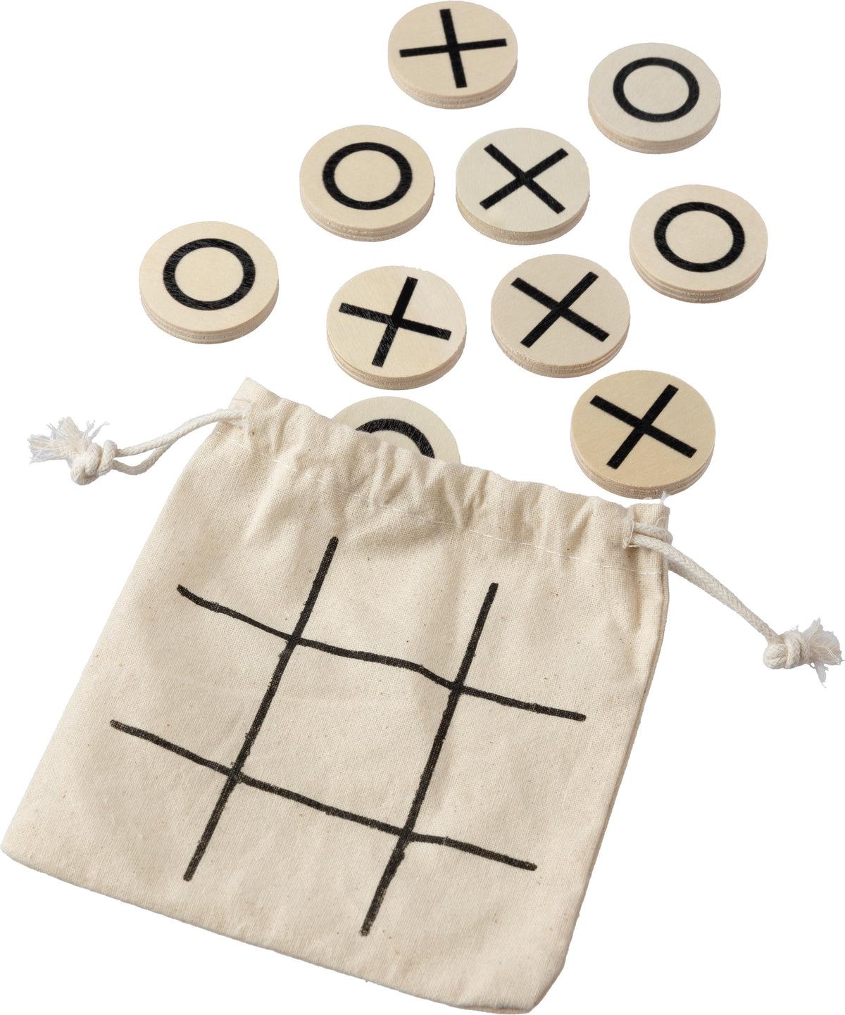 Boter-kaas-en-eieren-spel | Hout | Katoenen hoes