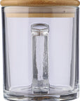 Drinkbeker Ashley | Glas | Bamboe deksel | 300 ml