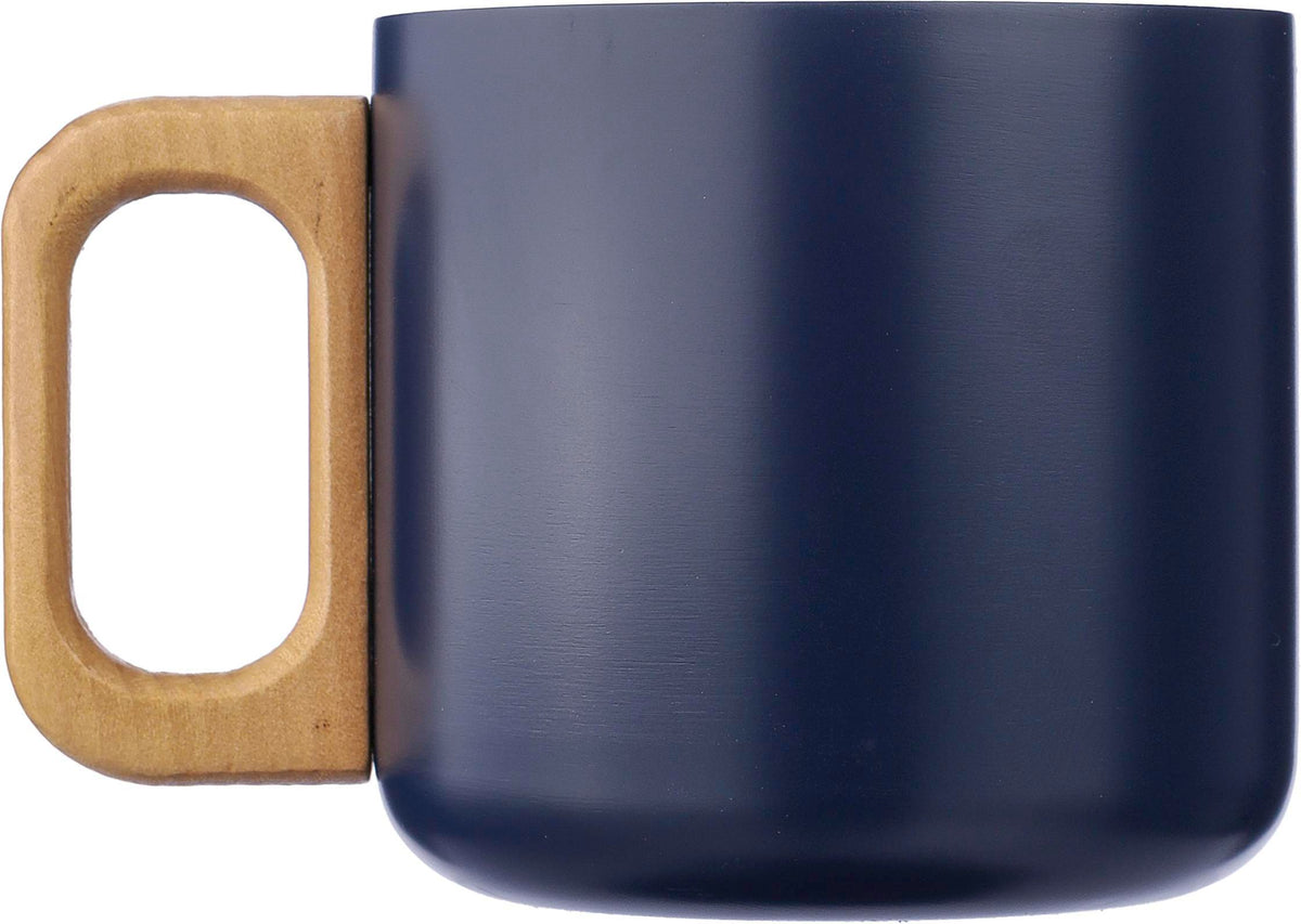 Mok Dwight | Rvs | Houten handvat | 400 ml