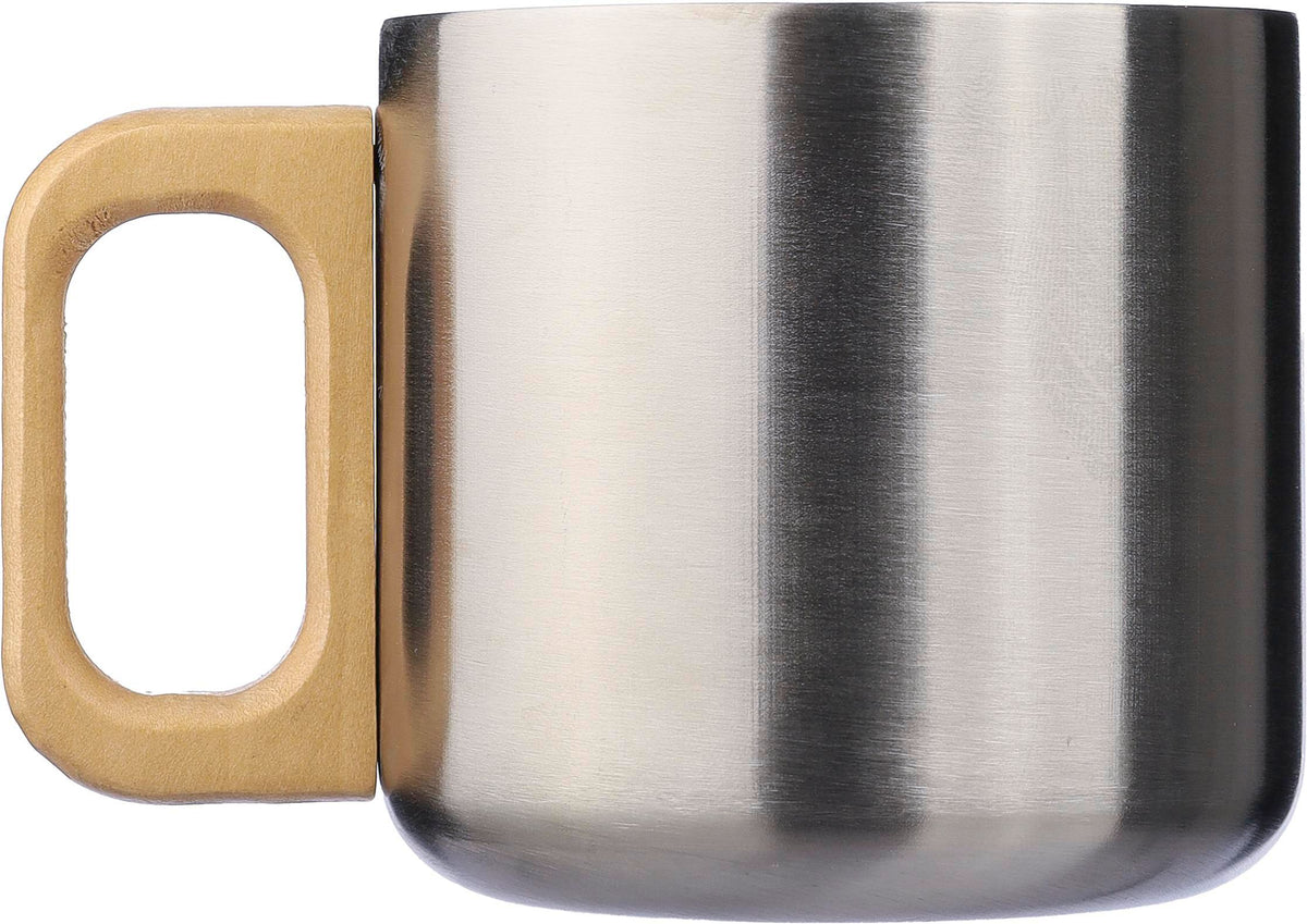Mok Dwight | Rvs | Houten handvat | 400 ml